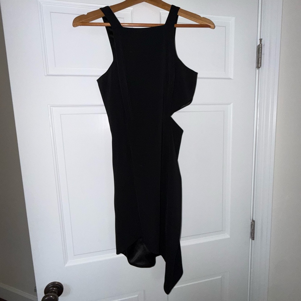 JayGodfrey asymmetrical, high neck dress